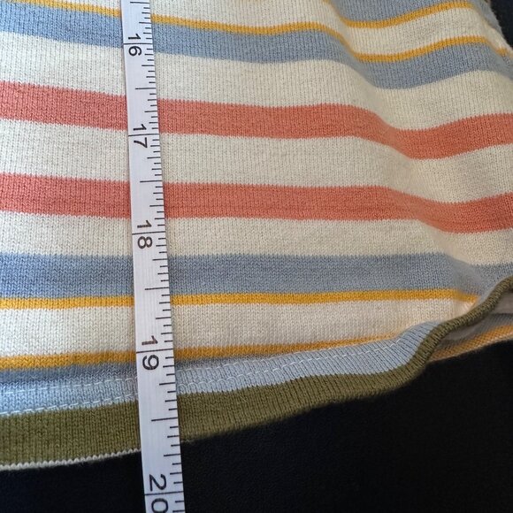 RVCA Womens Striped Crop T-Shirt Multicolor Size M Cotton Blend - Picture 5 of 5